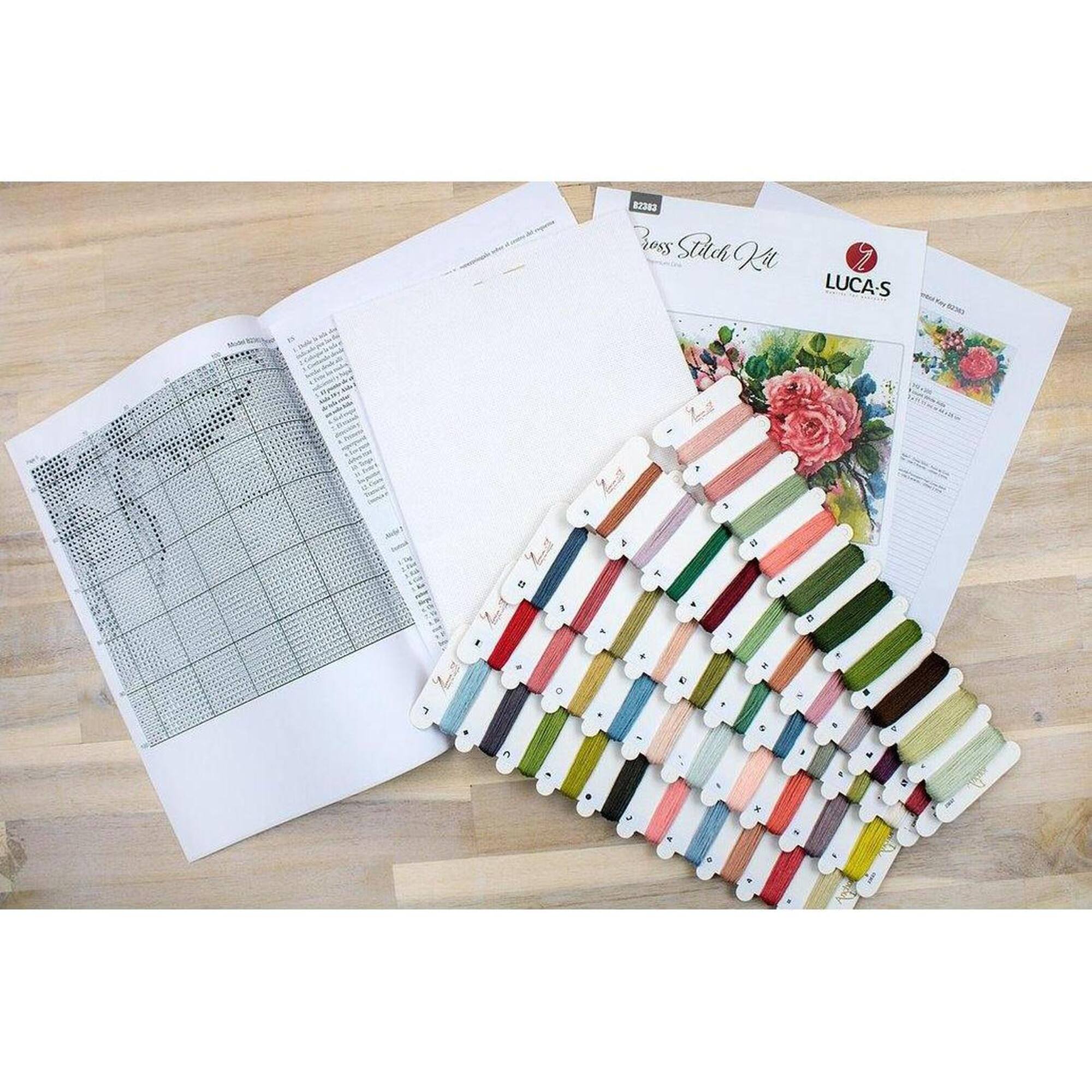 Luca-s Roses Counted Cross Stitch Kit